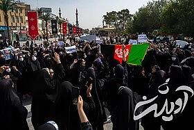 تجمع خودجوش زنان افغانستانی در میدان آستانه قم